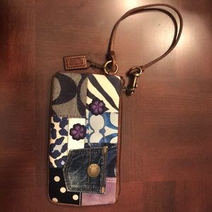 Coach large wristlet